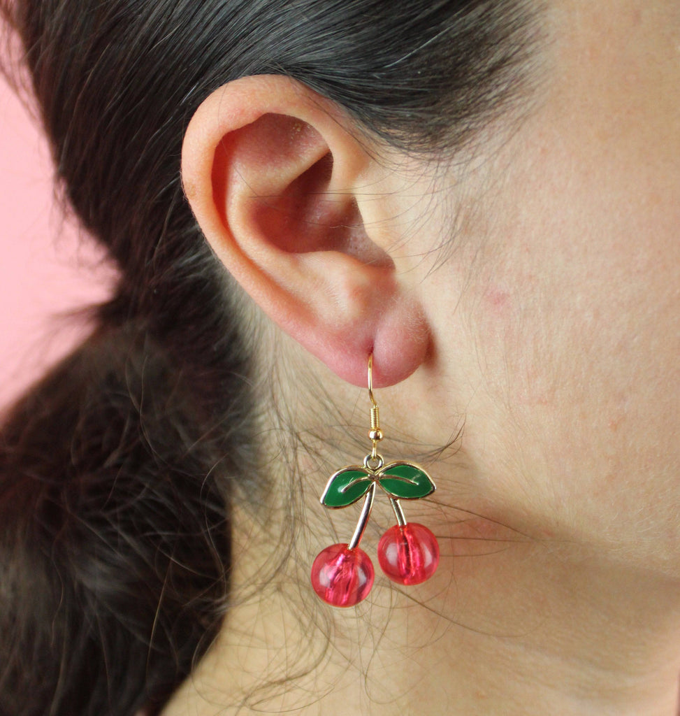 Cherry-licious Earrings - Sour Cherry