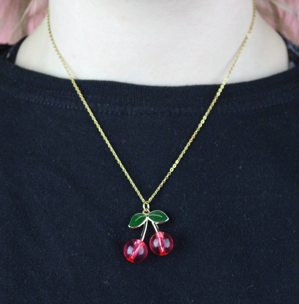 Cherry-licious Necklace - Sour Cherry