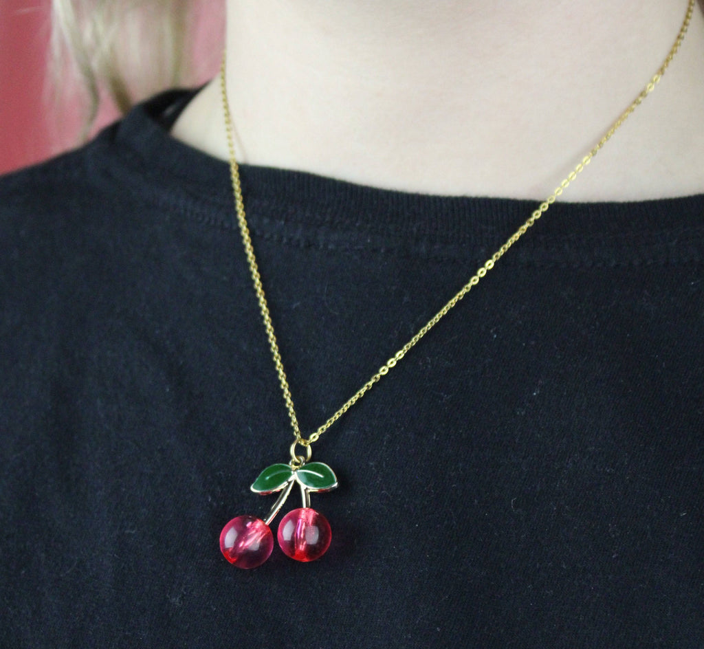 Cherry-licious Necklace - Sour Cherry