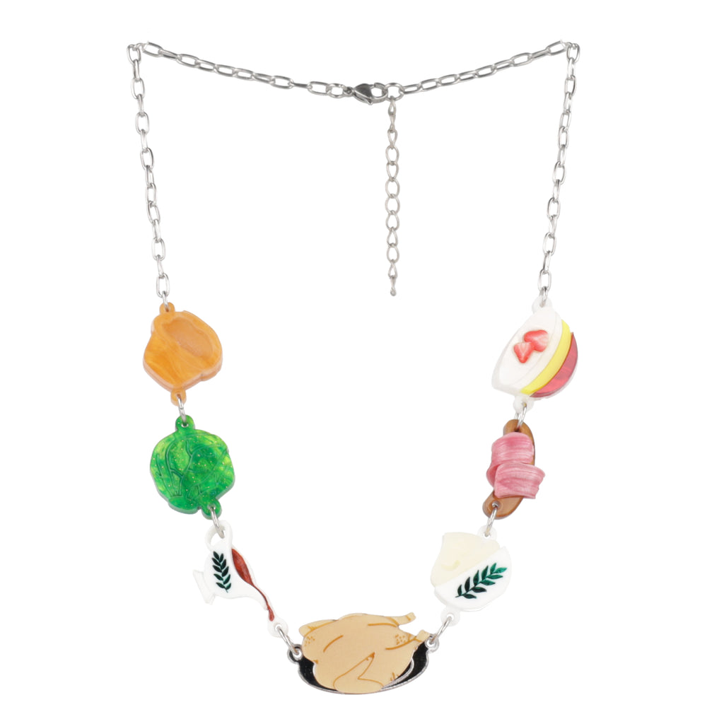 Christmas Dinner Necklace - Sour Cherry