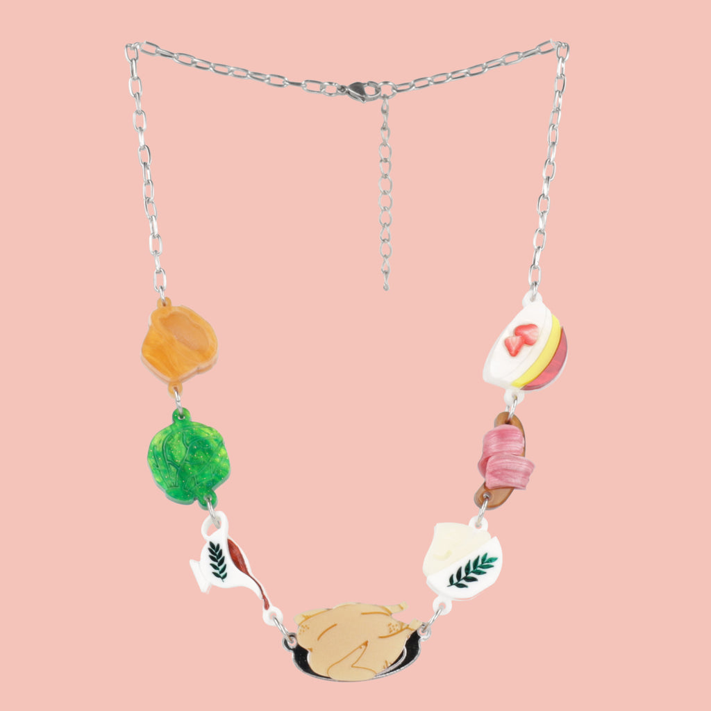 Christmas Dinner Necklace - Sour Cherry