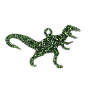Classic Jurassic Glitter T-Rex Charm