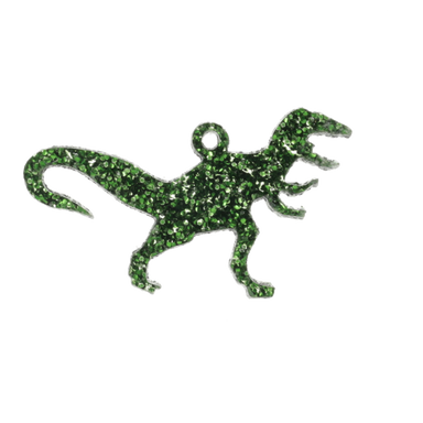Classic Jurassic Glitter T-Rex Charm