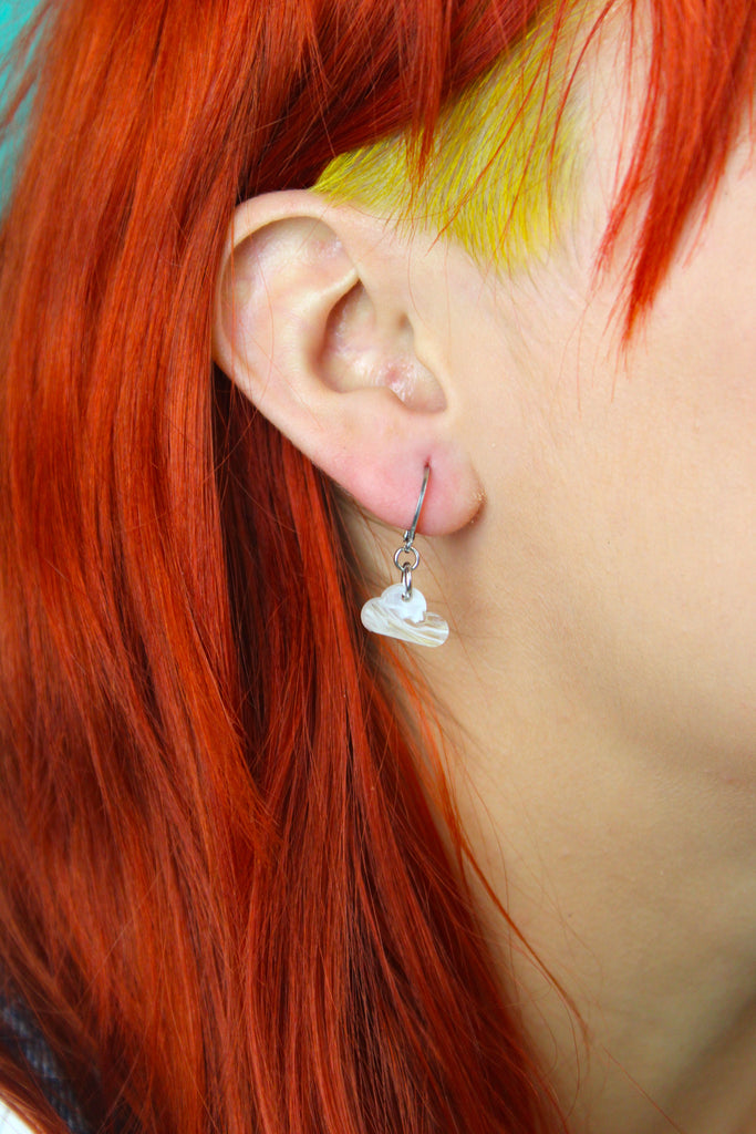On Cloud 9 Hoop Earrings - Sour Cherry