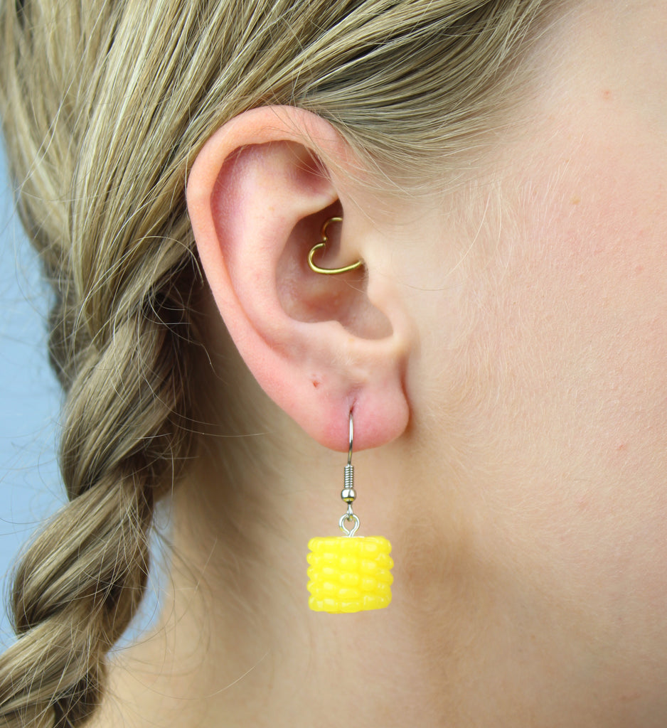 It's Corn Earrings - Sour Cherry