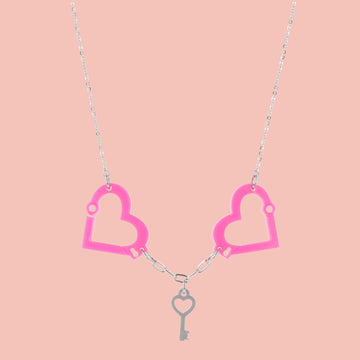 Cuff It Necklace - Sour Cherry