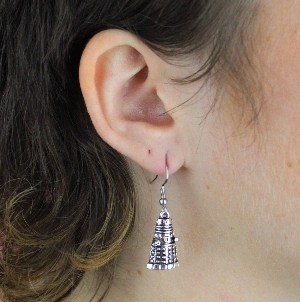 Dalek Earrings - Sour Cherry