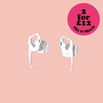 Dancer Stud Earrings - Sour Cherry
