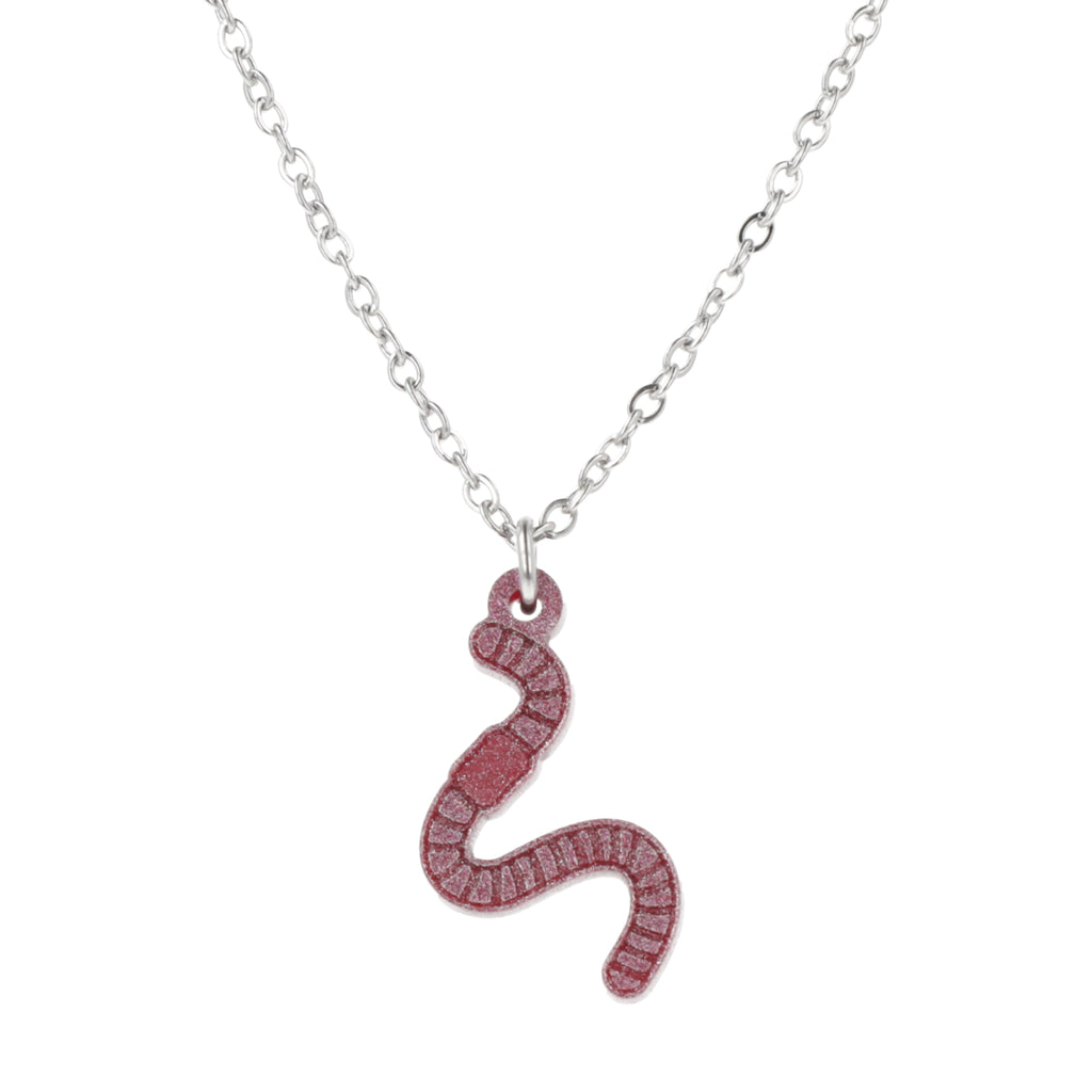Do The Worm Necklace - Sour Cherry