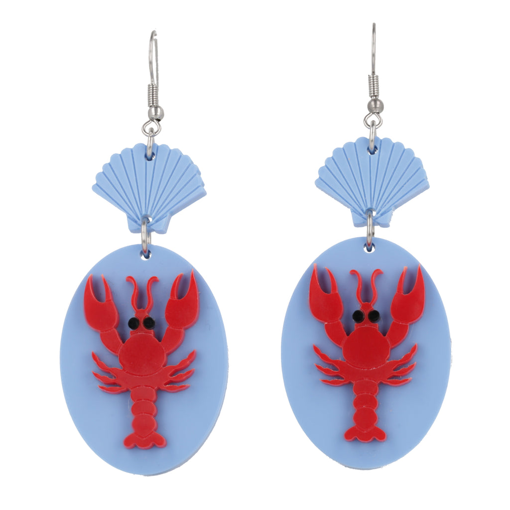 Earrings For A Sushi Restaurant (Blue) - Sour Cherry