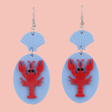 Earrings For A Sushi Restaurant (Blue) - Sour Cherry