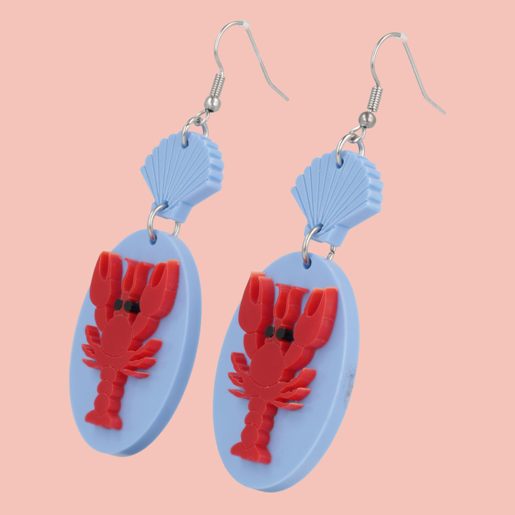 Earrings For A Sushi Restaurant (Blue) - Sour Cherry