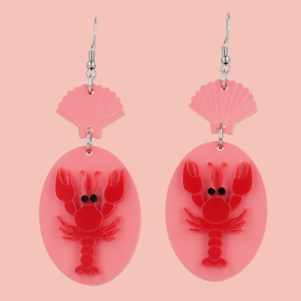 Earrings For A Sushi Restaurant (Pink) - Sour Cherry