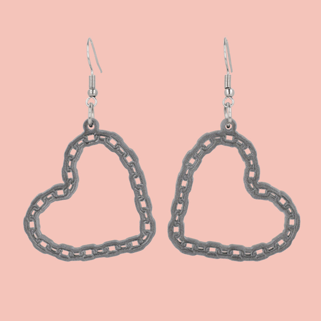 Emo At Heart Earrings - Sour Cherry
