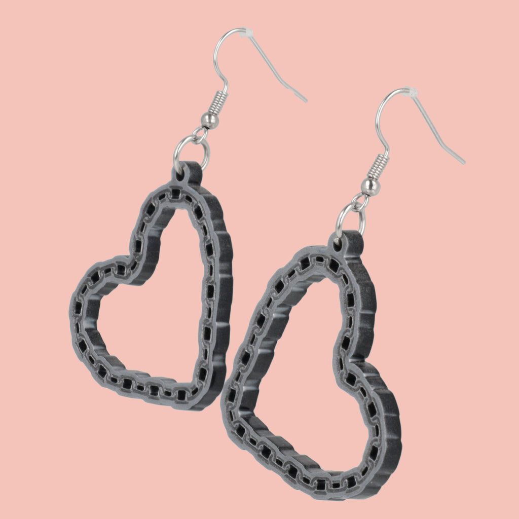 Emo At Heart Earrings - Sour Cherry