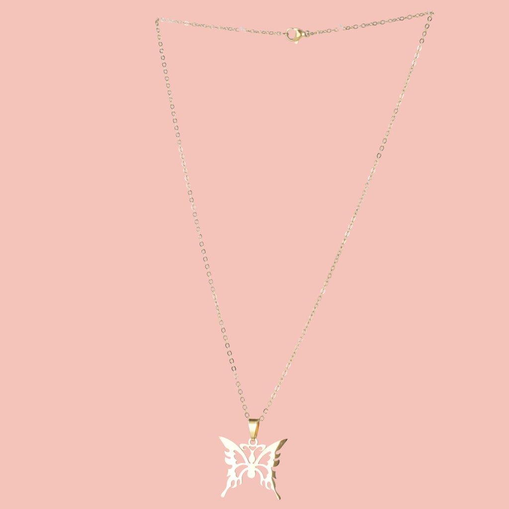 Ethereal Butterfly Necklace (Gold Plated) - Sour Cherry