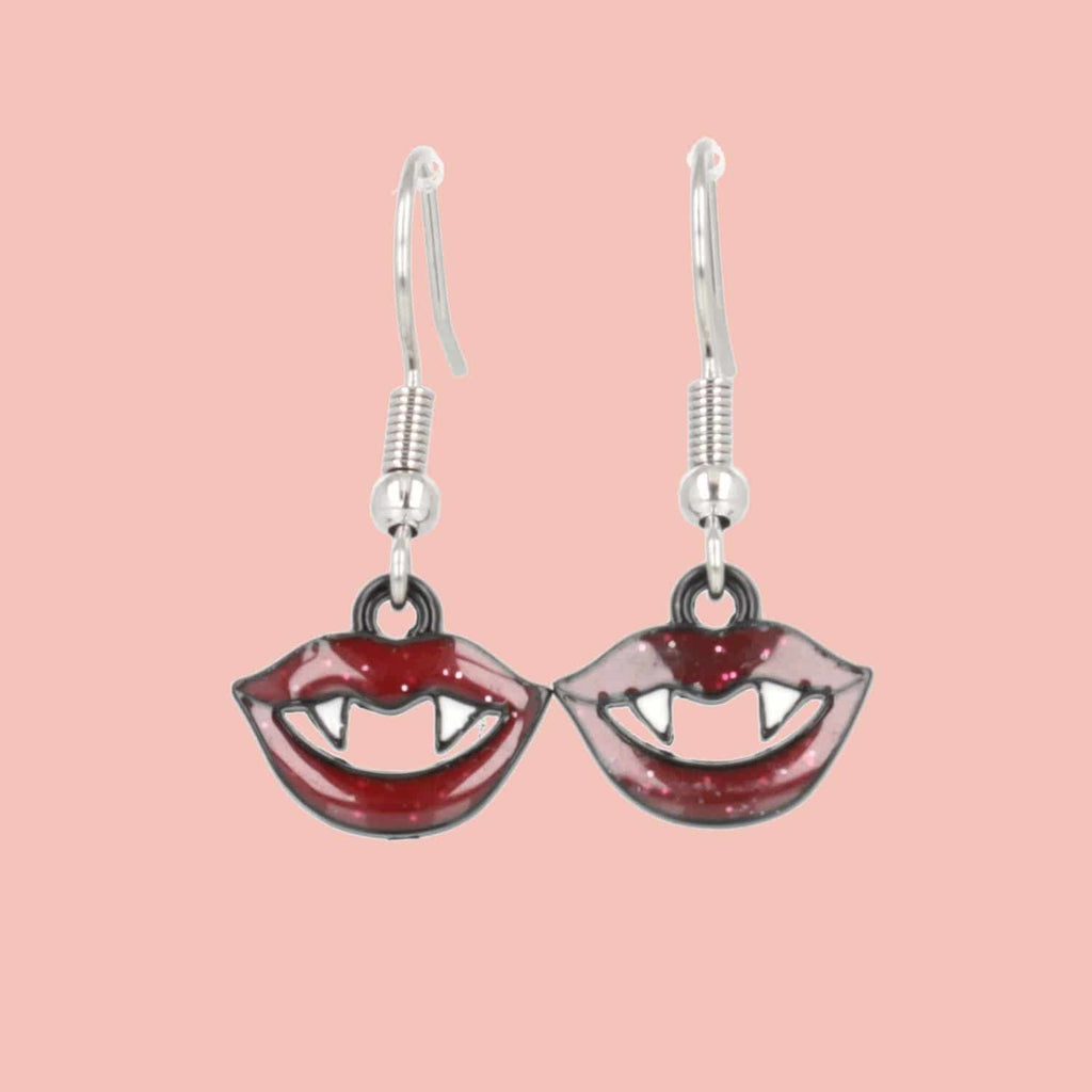 Fang-tastic Earrings - Sour Cherry