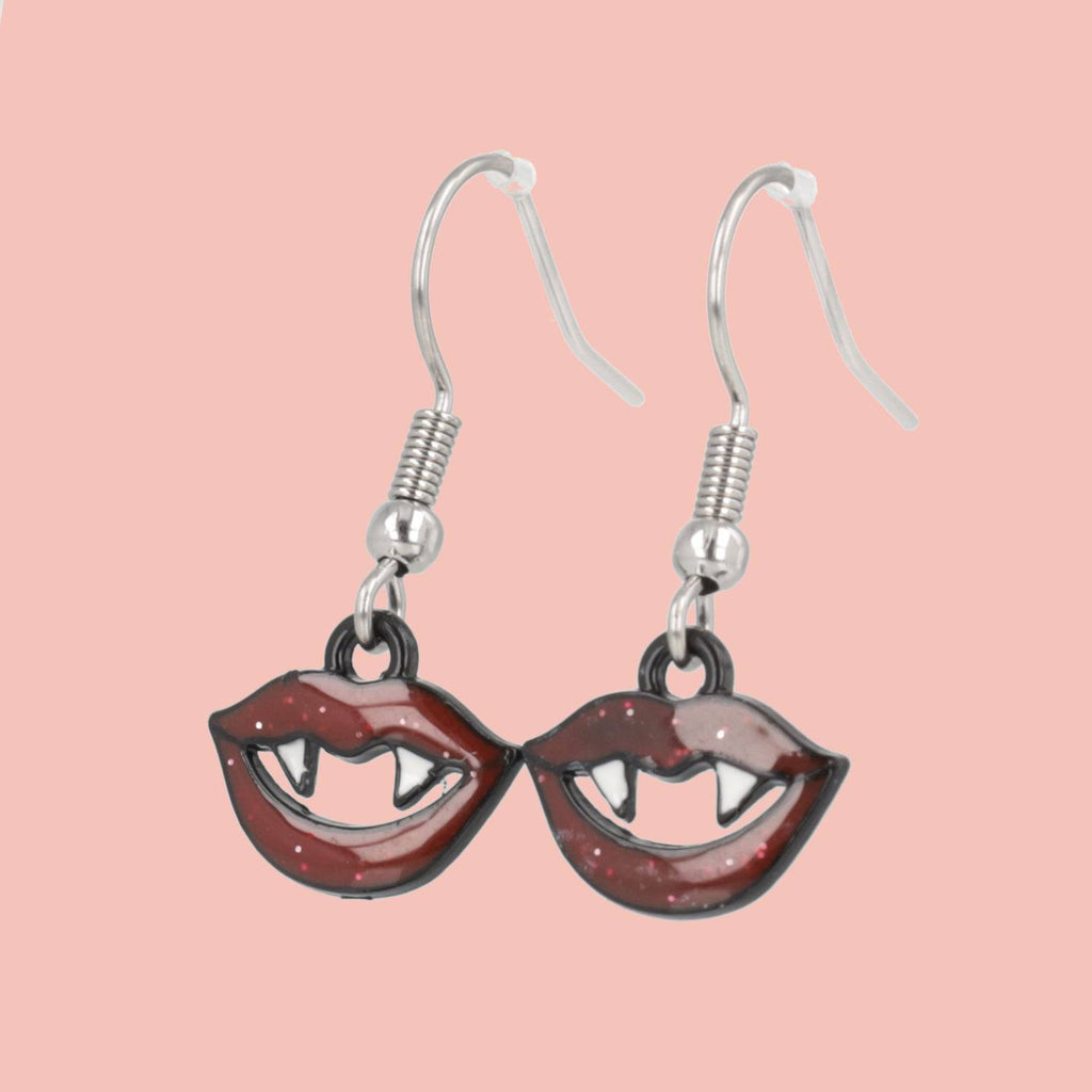 Fang-tastic Earrings - Sour Cherry