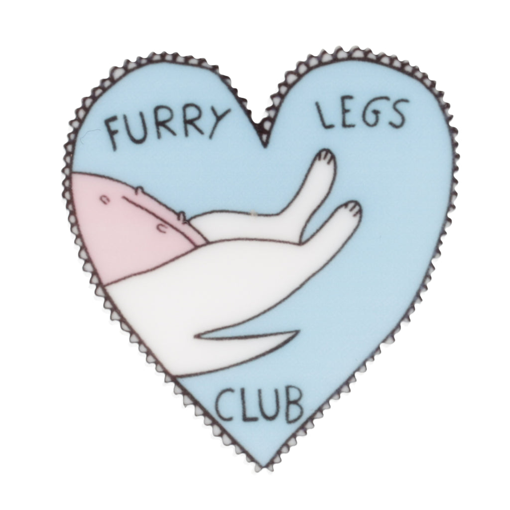 Furry Legs Club Pin - Sour Cherry