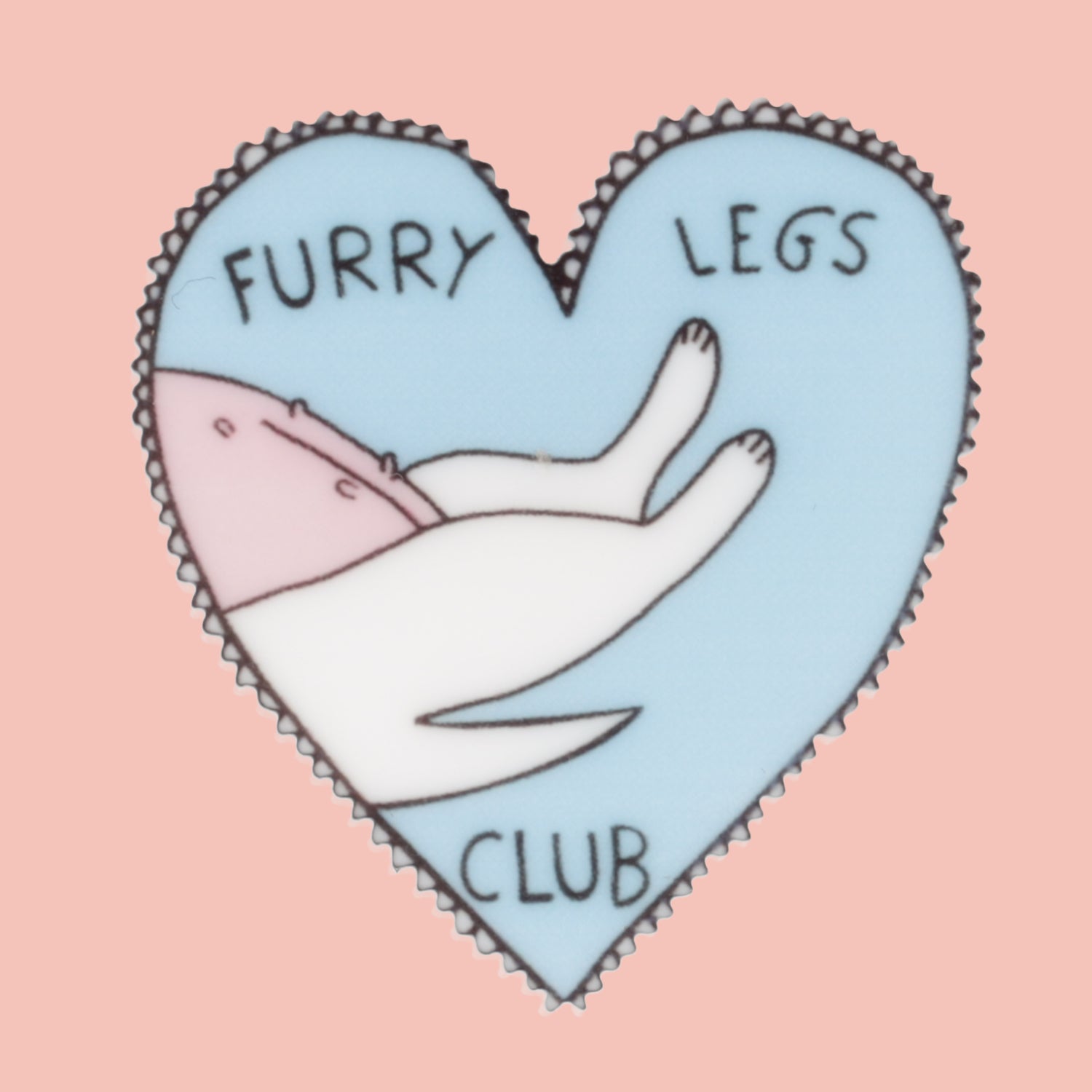 Furry Legs Club Pin Sour Cherry