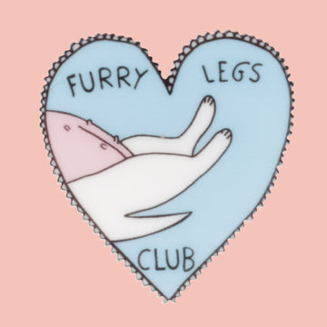 Furry Legs Club Pin - Sour Cherry
