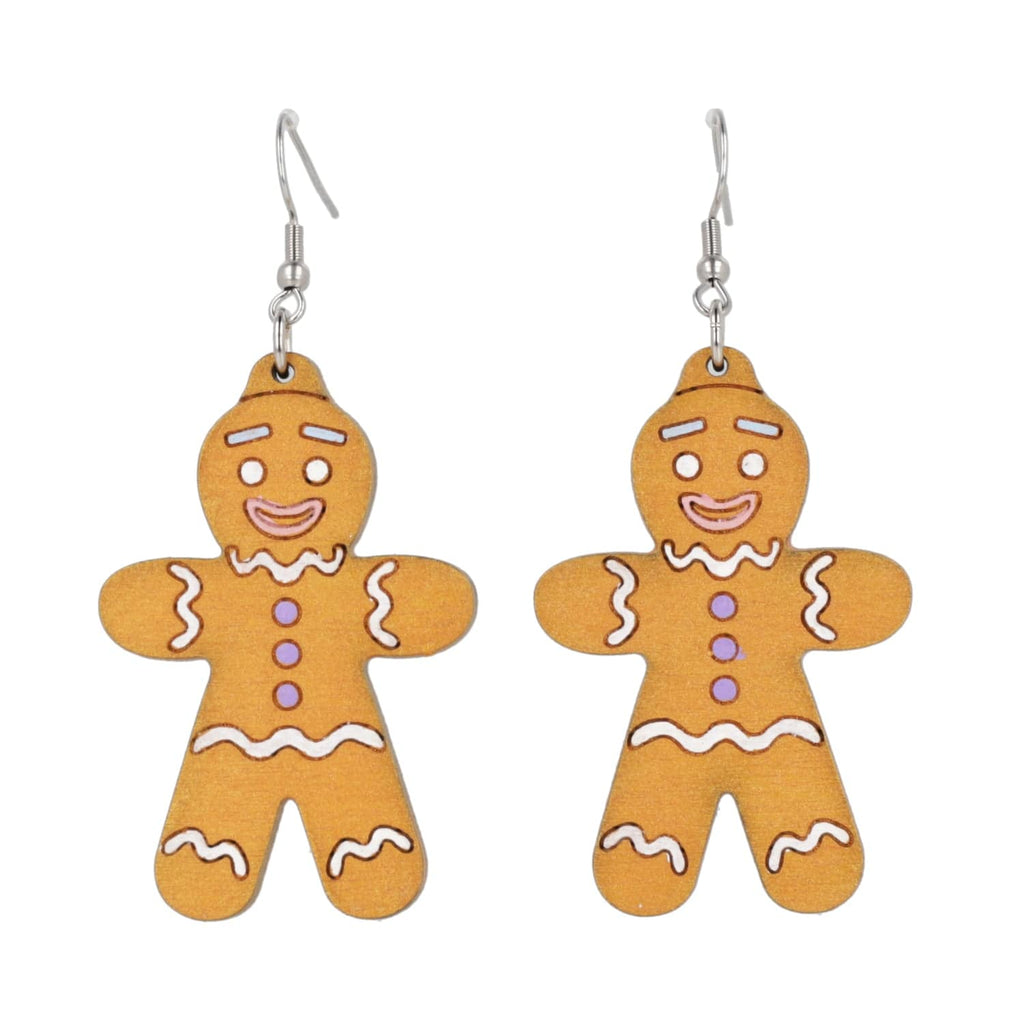 Gingerbread Man Earrings - Sour Cherry