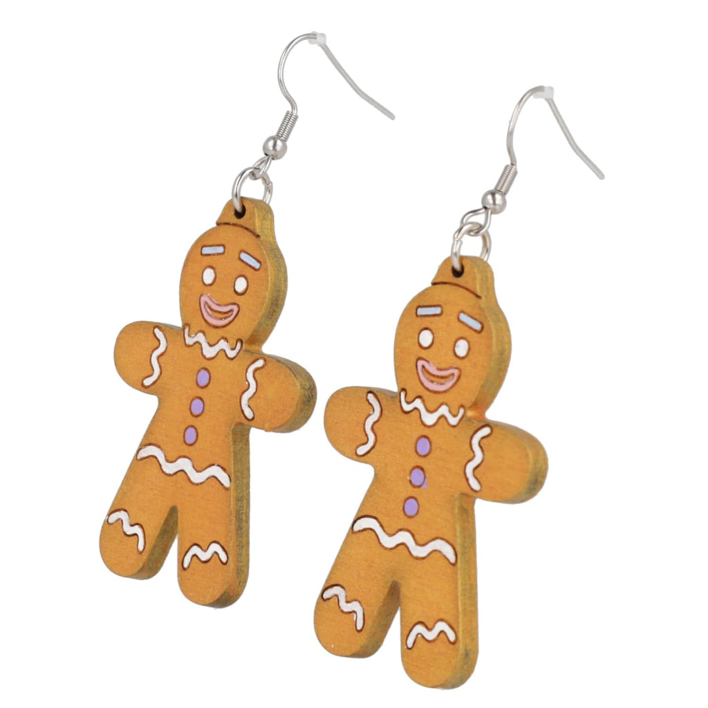 Gingerbread Man Earrings - Sour Cherry