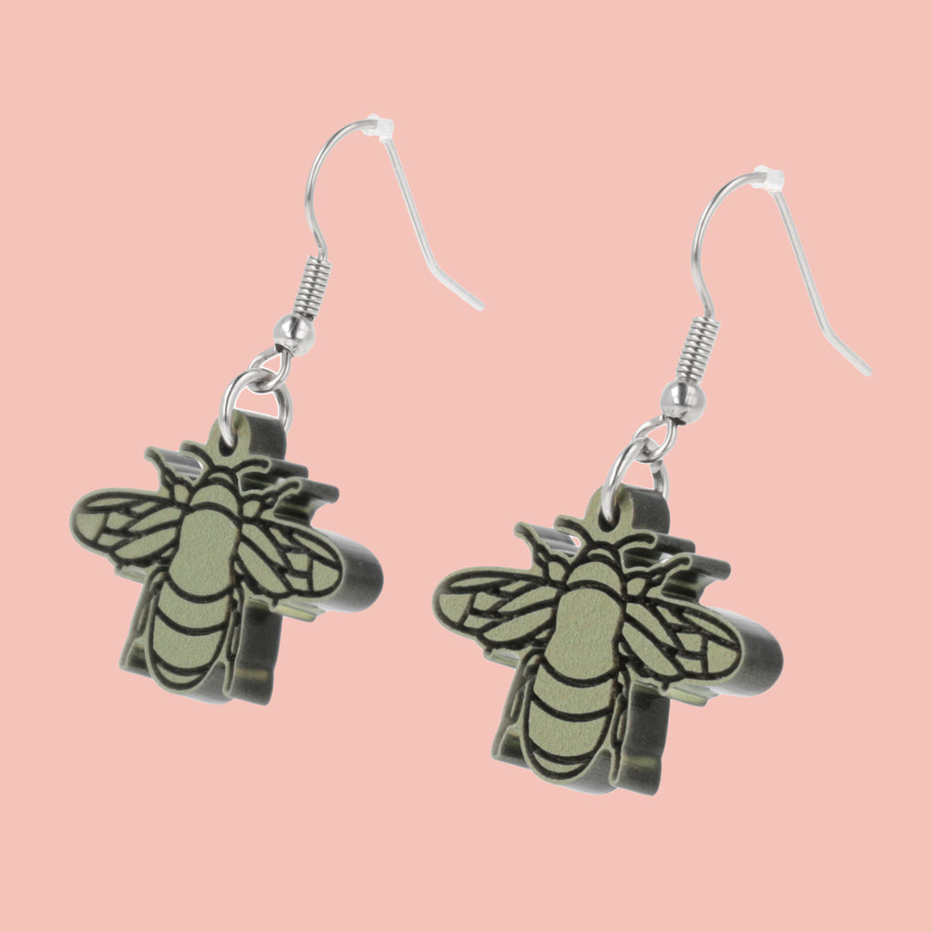To Bee Or Not To Bee Earrings - Sour Cherry