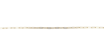 Slim Oval Link Chain (Gold Plated) 22 INCH/56CM