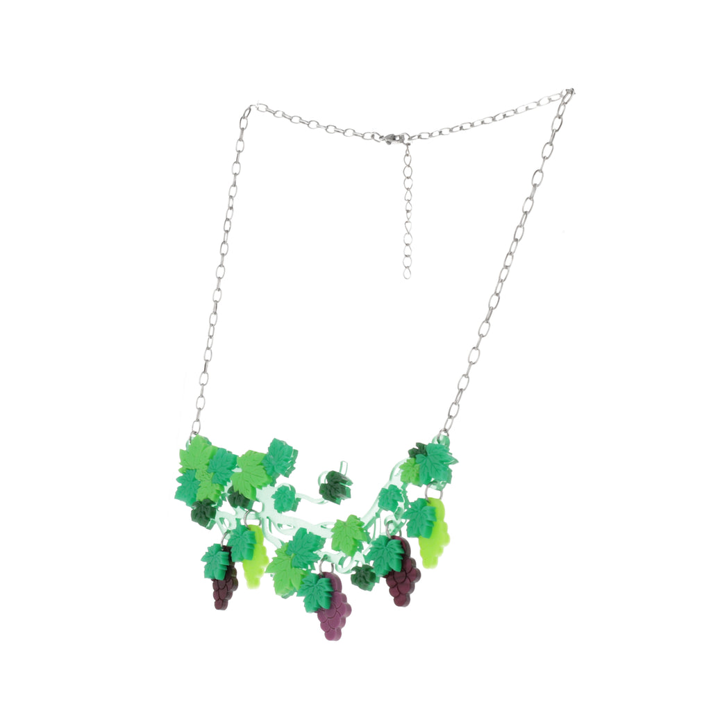 Heard It On The Grapevine Necklace - Sour Cherry