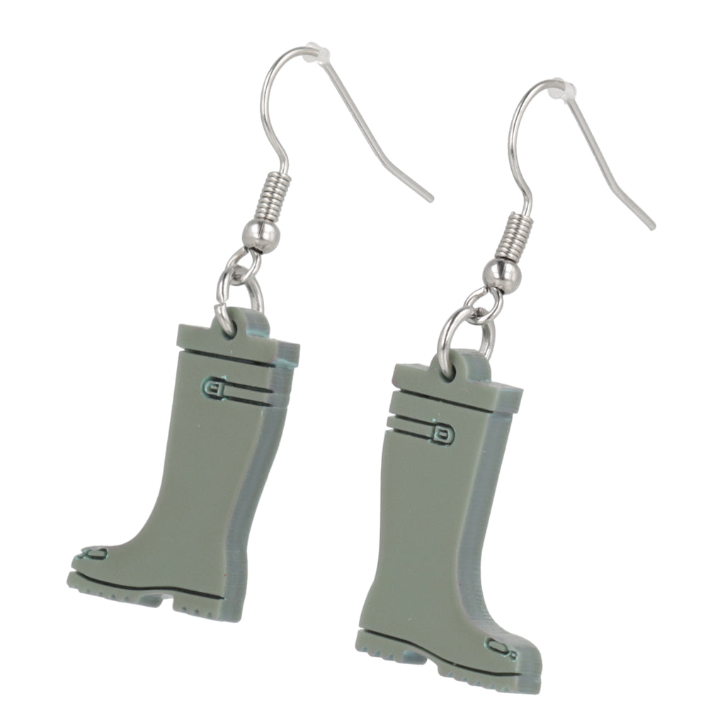Green Wellies Earrings - Sour Cherry