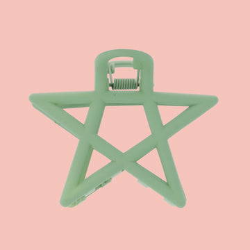 Pentagram Hair Clip - Sage Green - Sour Cherry