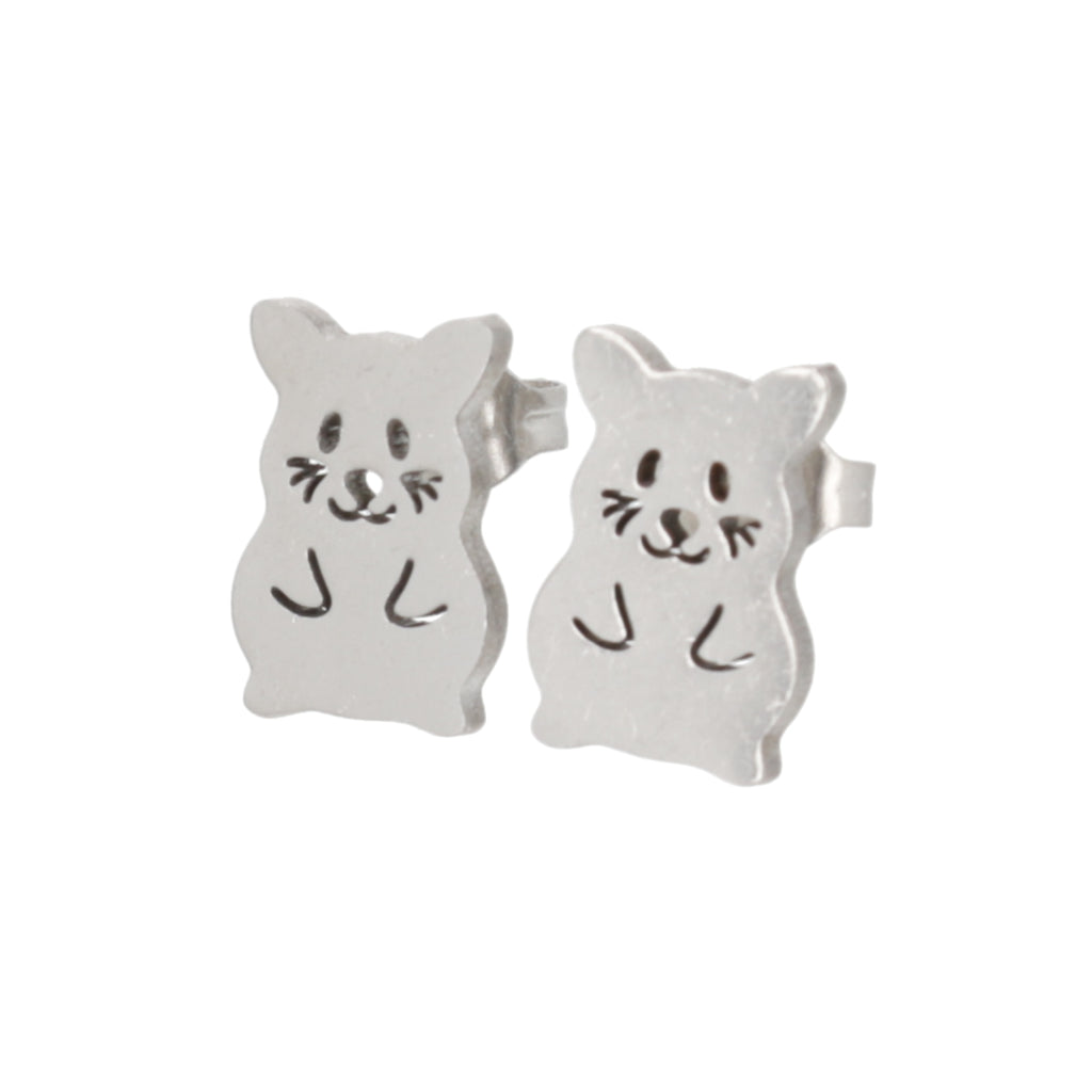 Hamster Stud Earrings - Sour Cherry