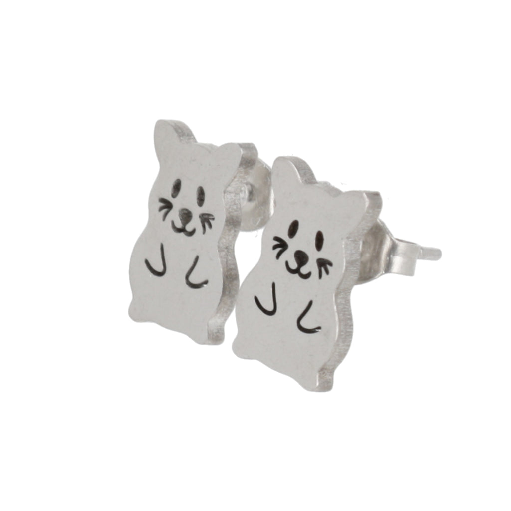 Hamster Stud Earrings - Sour Cherry