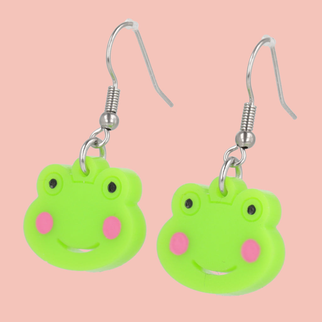 Happy Frogs Earrings - Sour Cherry