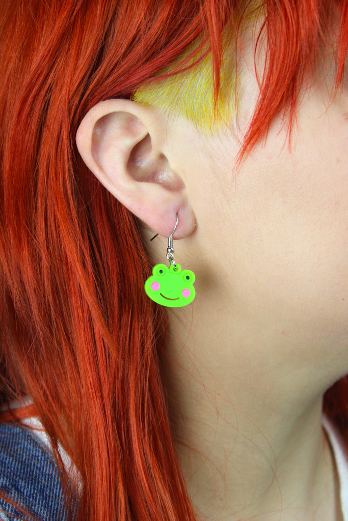 Happy Frogs Earrings - Sour Cherry
