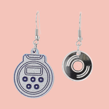 Headphones On! Walkman Earrings - Sour Cherry