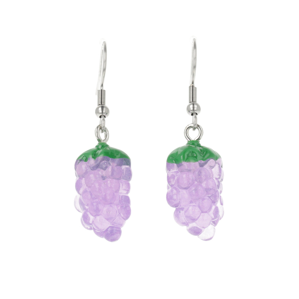 Got Any Grapes? Earrings (Purple) - Sour Cherry