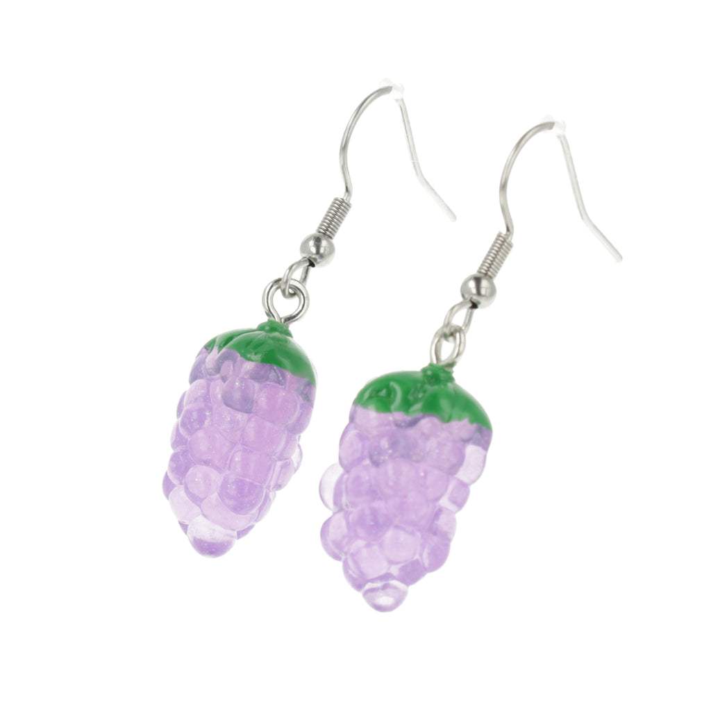 Got Any Grapes? Earrings (Purple) - Sour Cherry