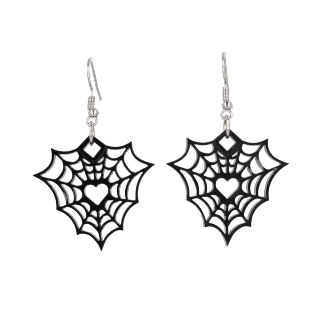 Heart Of The Web Earrings - Sour Cherry