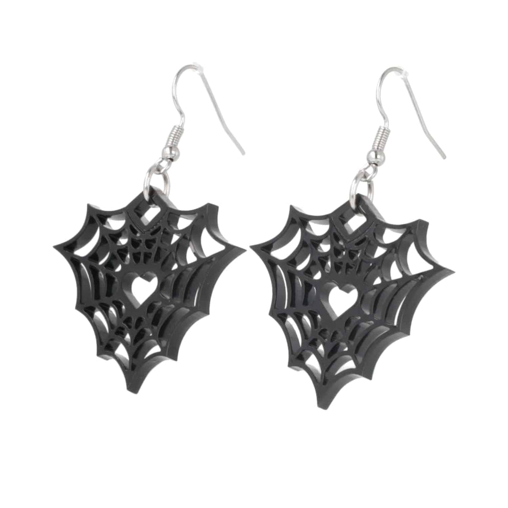 Heart Of The Web Earrings - Sour Cherry