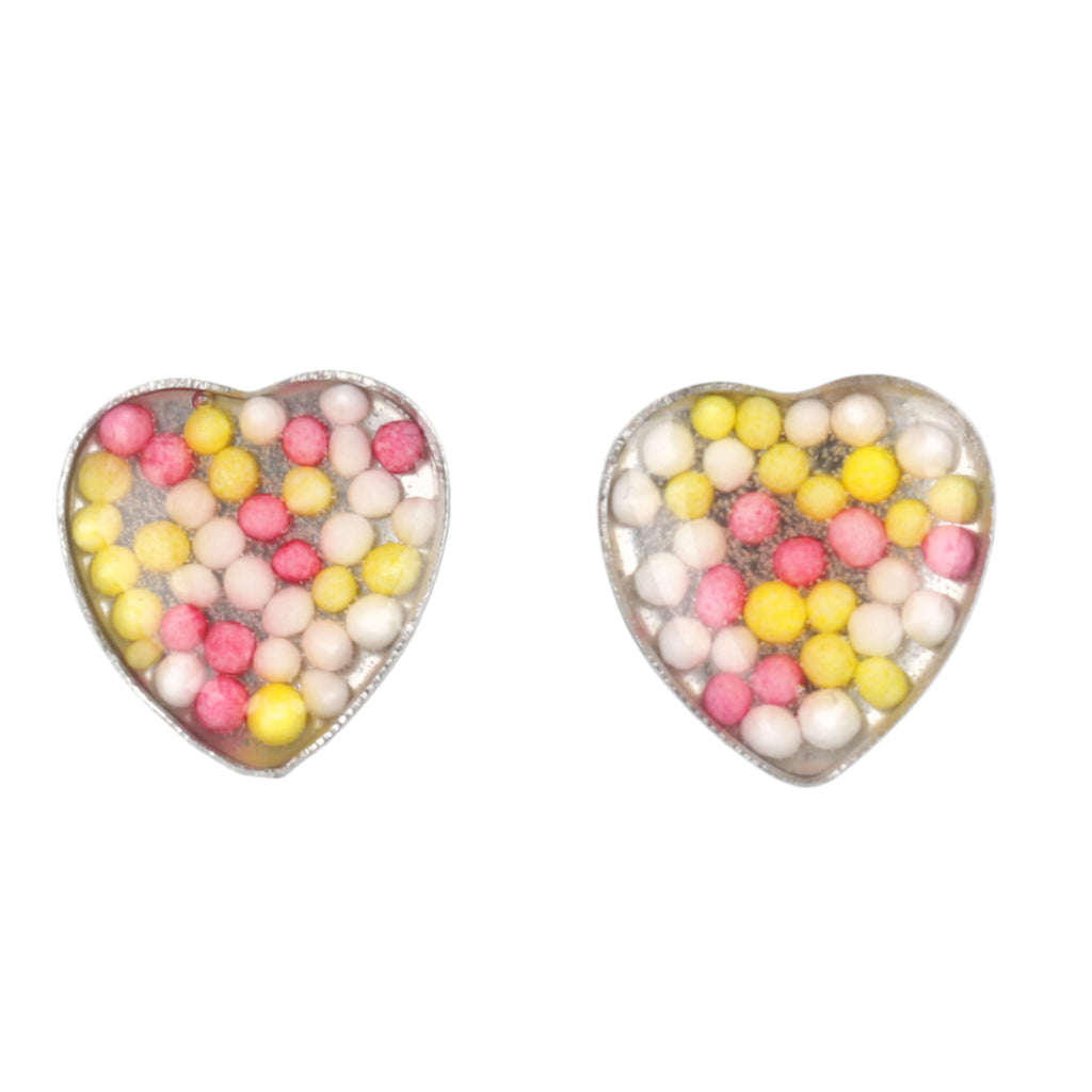 Hundreds and Thousands Sprinkle Earrings - Sour Cherry