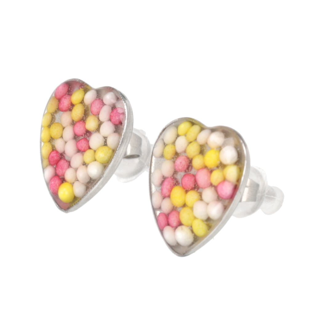 Hundreds and Thousands Sprinkle Earrings - Sour Cherry