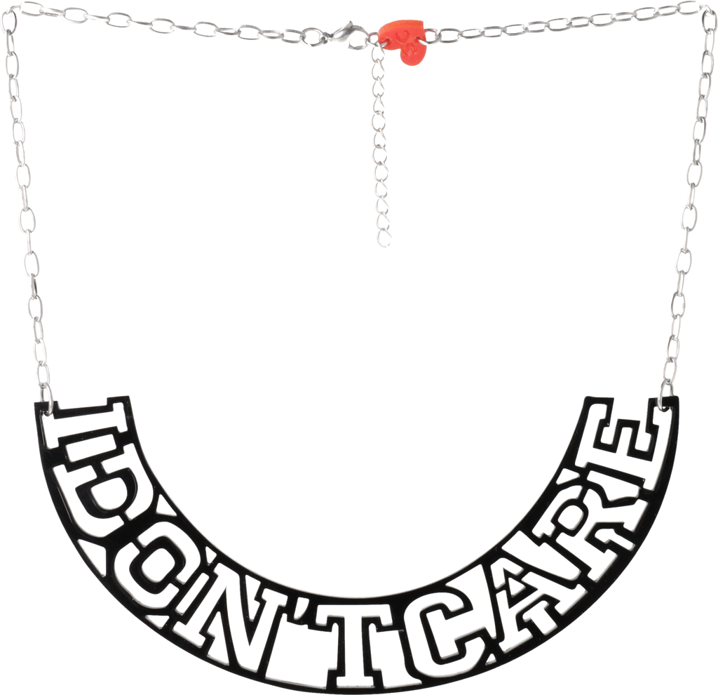 I Don't Care Necklace - Sour Cherry