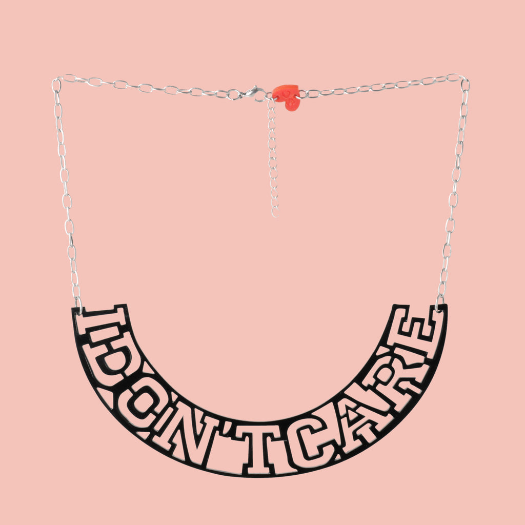I Don't Care Necklace - Sour Cherry