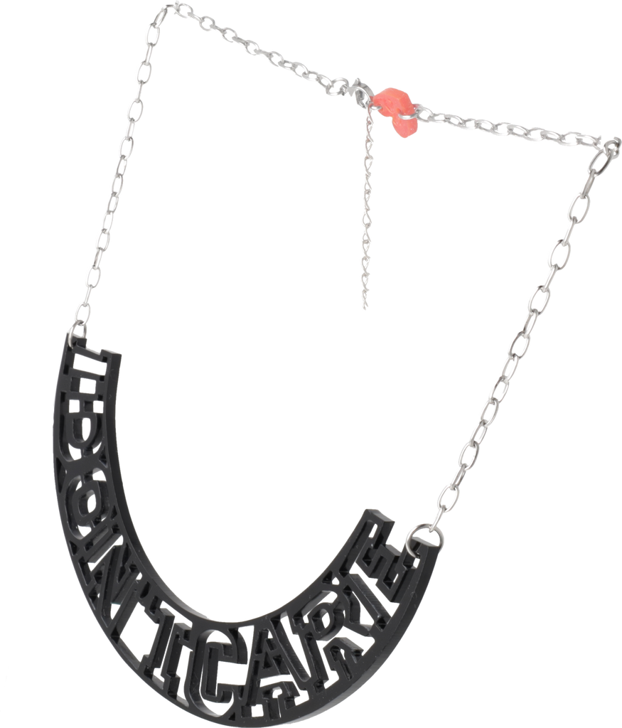 I Don't Care Necklace - Sour Cherry