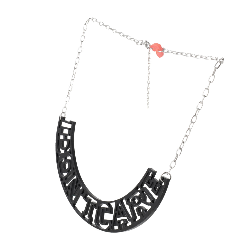 I Don't Care Necklace - Sour Cherry