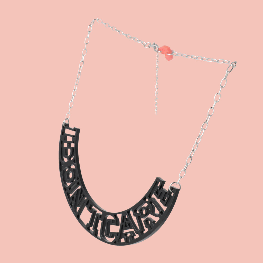 I Don't Care Necklace - Sour Cherry