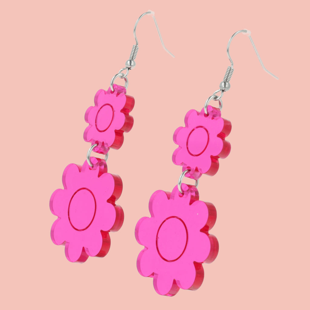 I'll Bring You Flowers Earrings - Sour Cherry