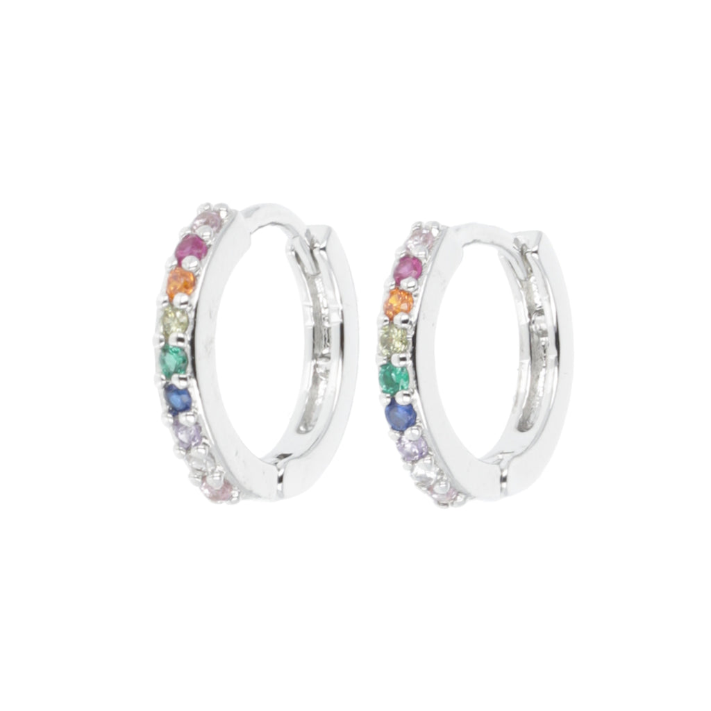 Infinity Huggie Hoop Earrings - Sour Cherry